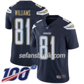 Los Angeles Chargers Tröjor Mike Williams 81 Nike Navy Blå 100th - Herr